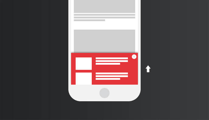 Mobile - Footer de sortie